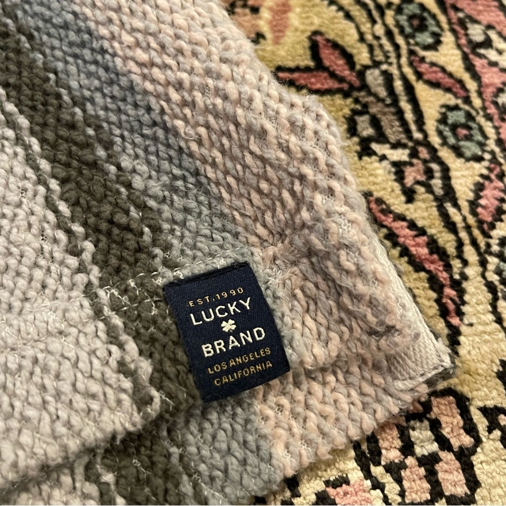 Lucky Brand Striped Baja Hoodie Size L - Picture 4 of 7